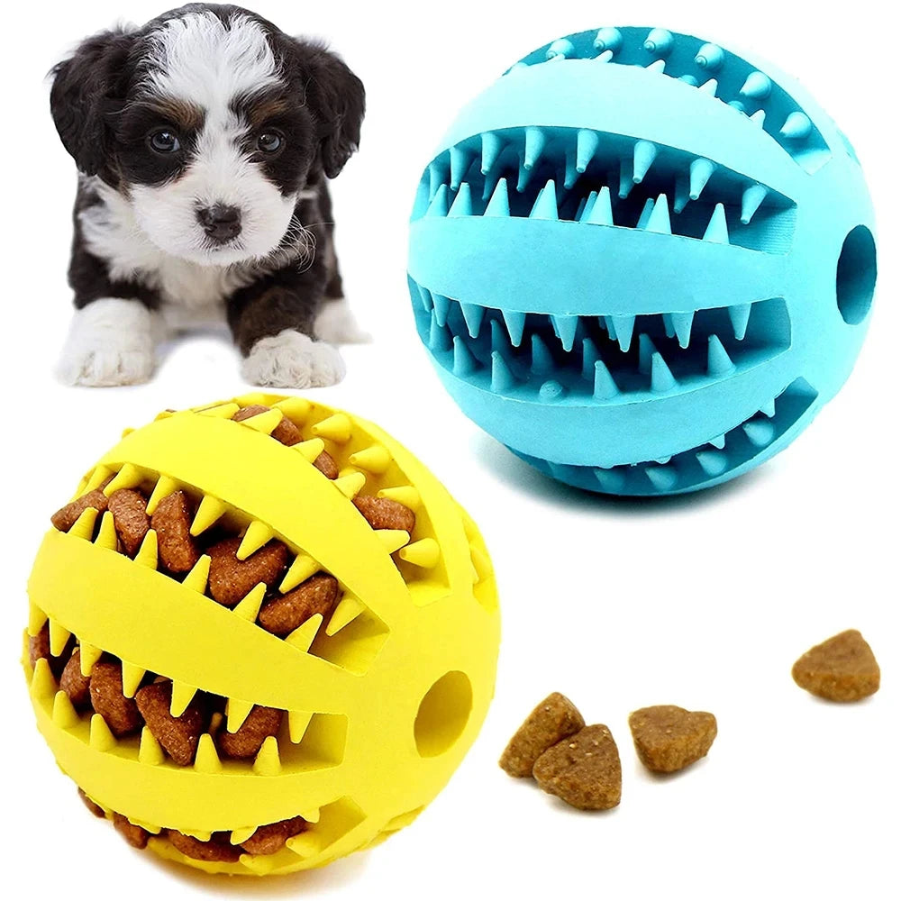 Chewsilon Interactive Rubber Balls for Small/Medium Dogs Chewing Toys